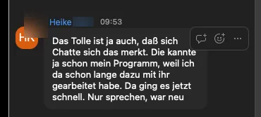 Screenshot: Heike, Training