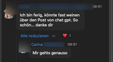 Screenshot: Irena und Carina, Training