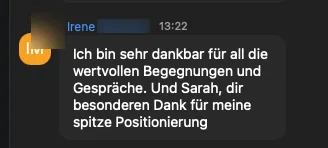 Screenshot: Irene, Training