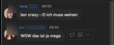 Screenshot: Vera und Evi, Training