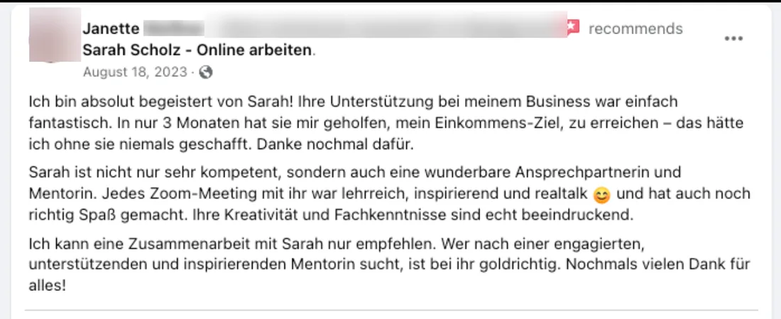 Screenshot: Janette
