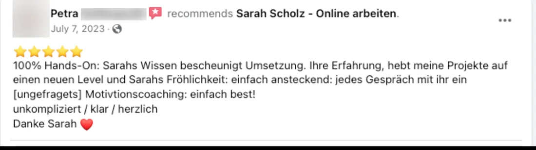 Screenshot: Petra, Facebook