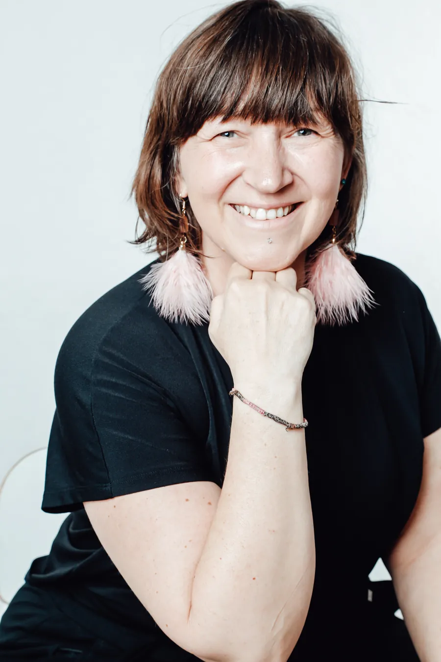 Sarah Scholz, lachend